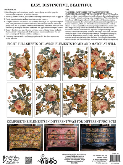 Iron Orchid Designs - Decor Transfer - Joie Des Roses