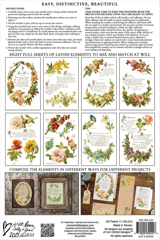Iron Orchid Designs - Decor Transfer - Lover of Flowers