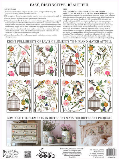 Iron Orchid Designs - Decor Transfer - Menagerie