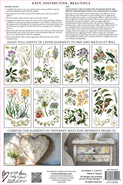 Iron Orchid Designs - Decor Transfer - Sarah Featon's Botanicals