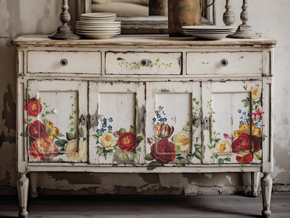 Iron Orchid Designs - Decor Transfer - Collage De Fleurs