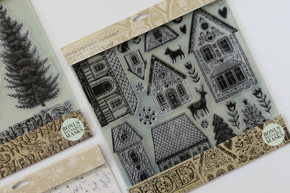Iron Orchid Designs - Decor Stamp - Gingerbread Lane