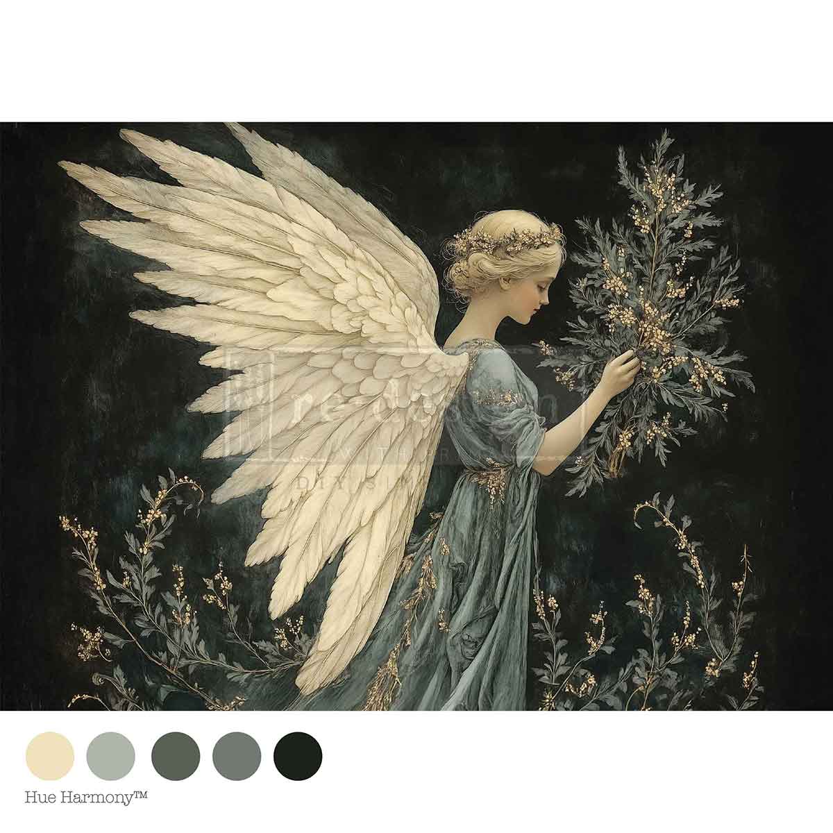 Redesign Decoupage Fiber (A4) - Heavenly Noel