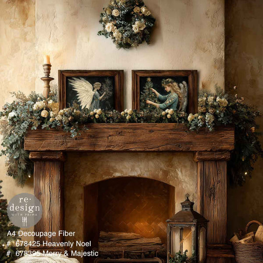 Redesign Decoupage Fiber (A4) - Heavenly Noel