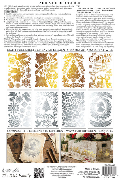 Iron Orchid Designs - Decor Transfer - Gilded Foil - Angels Sing