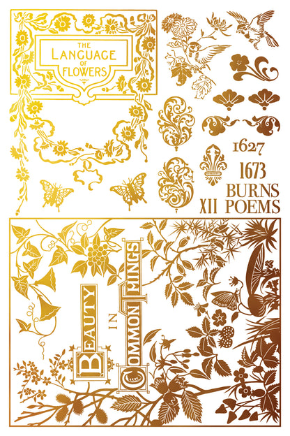 Iron Orchid Designs - Decor Transfer - Gilded Foil - Athenaeum