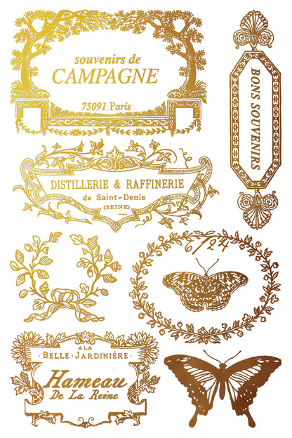 Iron Orchid Designs - Decor Transfer - Gilded Foil - Papillon