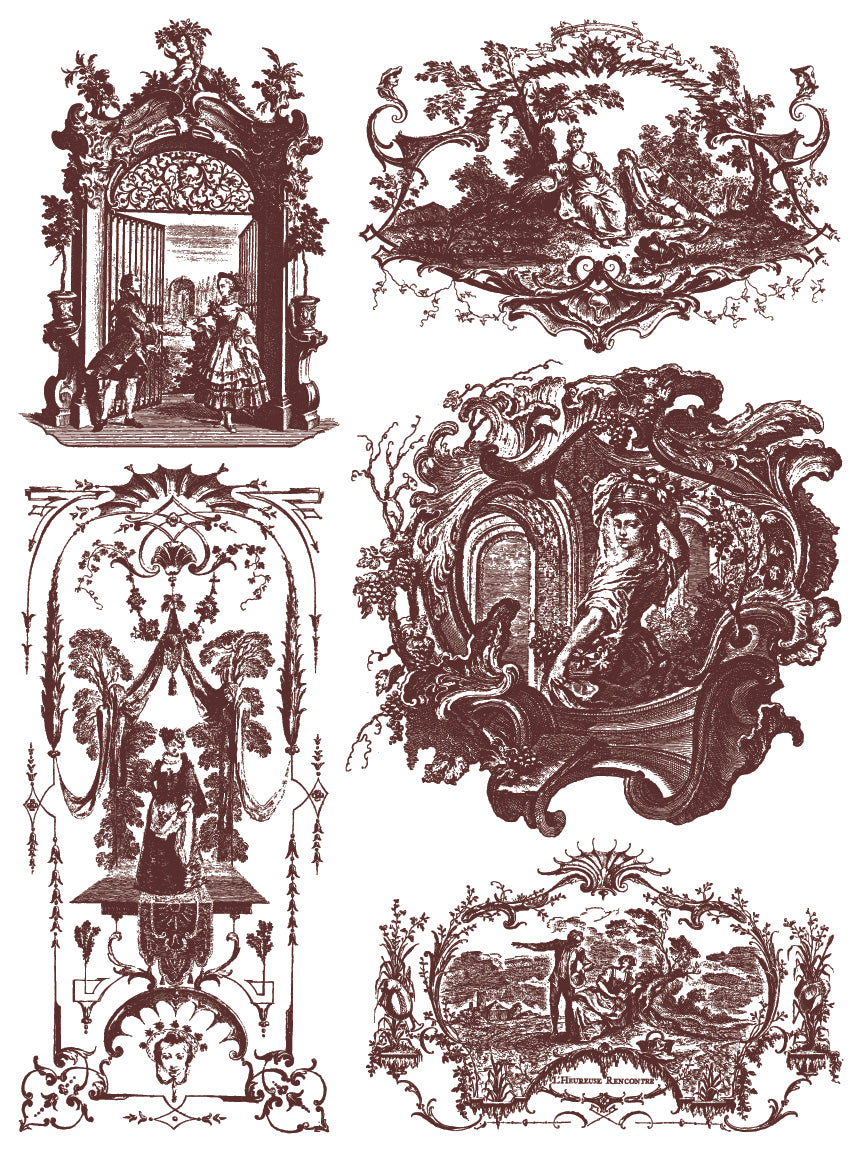 Iron Orchid Designs - Paint Inlay - Hameau de la Reine