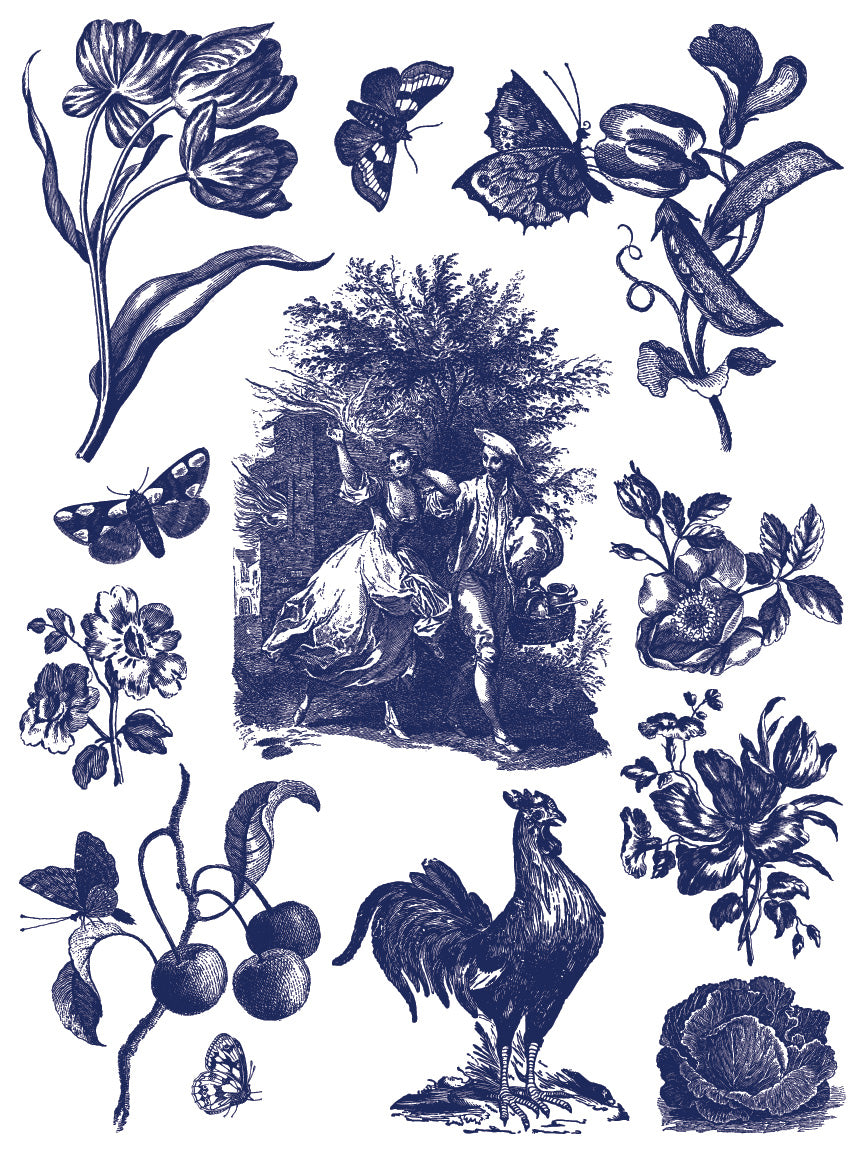 Iron Orchid Designs - Paint Inlay - Hameau de la Reine