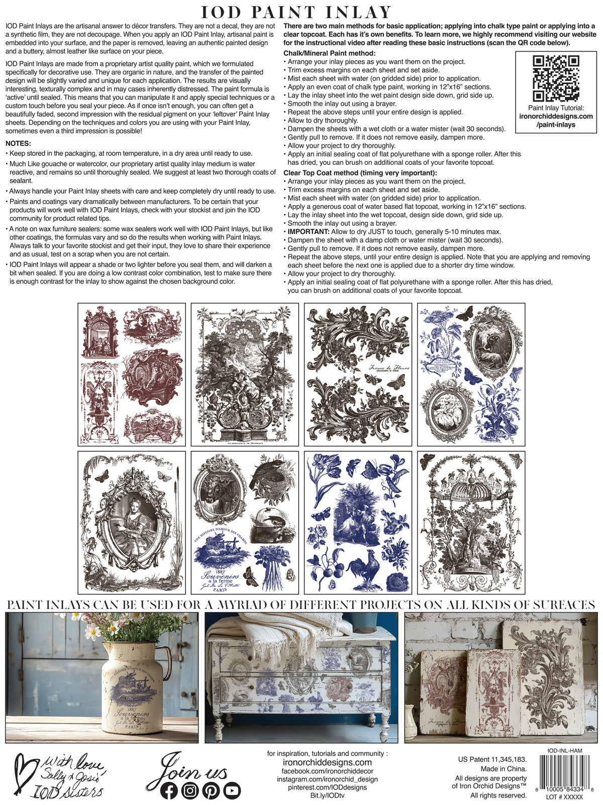 Iron Orchid Designs - Paint Inlay - Hameau de la Reine