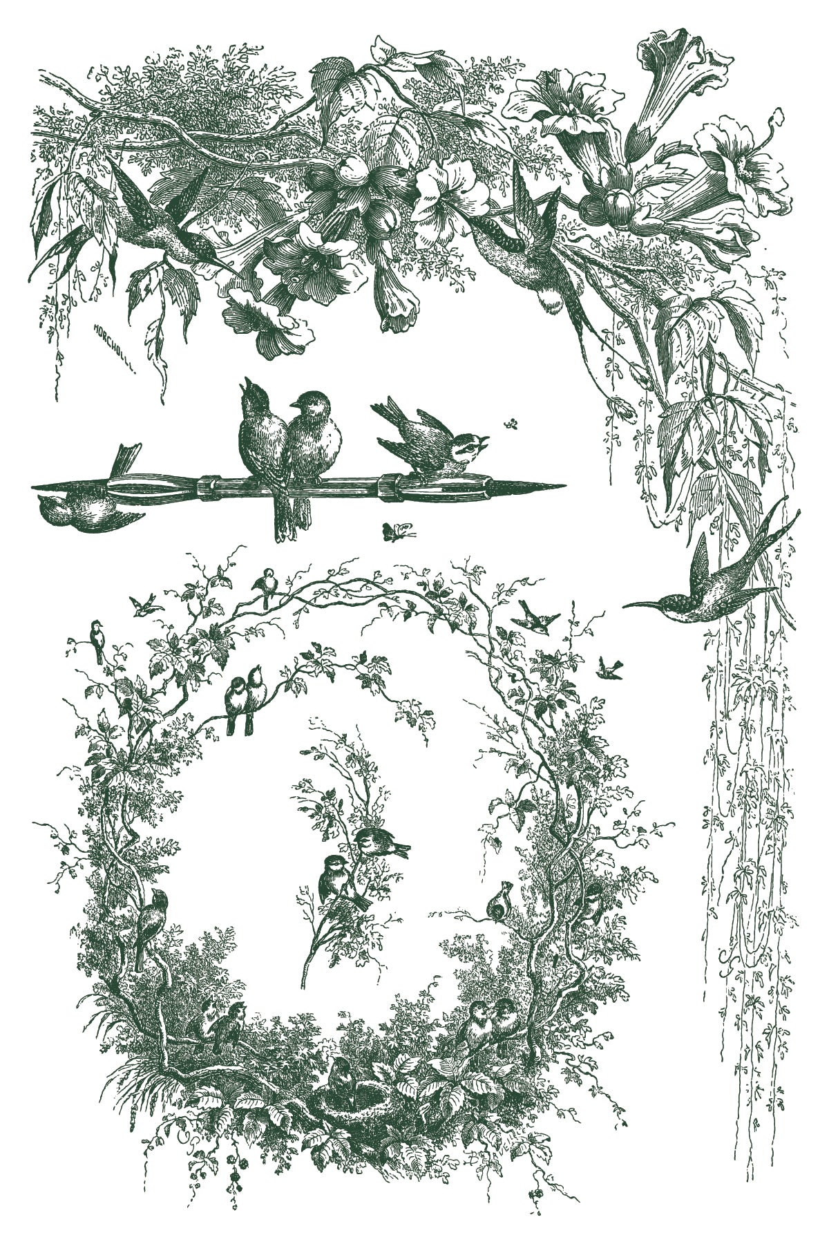 Iron Orchid Designs - Paint Inlay - Little Lark