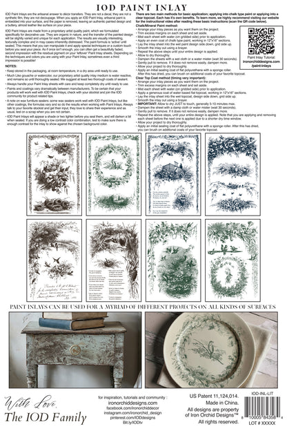 Iron Orchid Designs - Paint Inlay - Little Lark