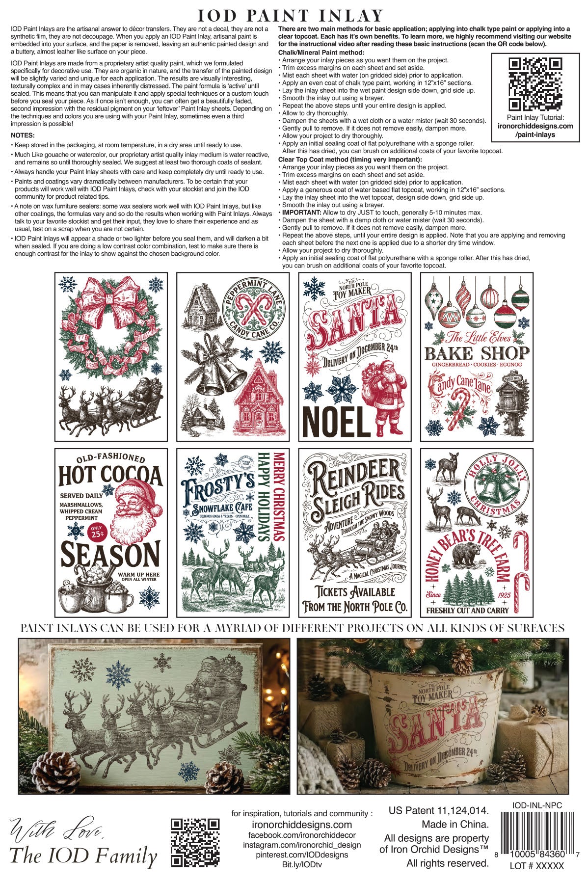 Iron Orchid Designs - Paint Inlay - The North Pole Co
