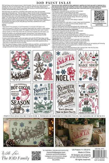 Iron Orchid Designs - Paint Inlay - The North Pole Co