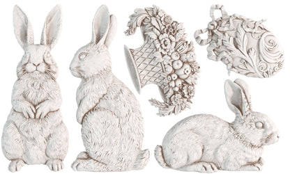 Iron Orchid Designs - Decor Mould - Les Lapins