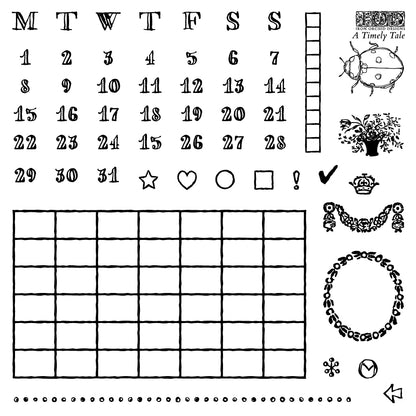 Iron Orchid Designs - Decor Stamp - A Timely Tale (6 x 6)