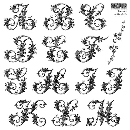 Iron Orchid Designs - Decor Stamp - Dessins de Broderie (6 x 6)