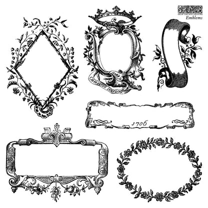 Iron Orchid Designs - Decor Stamp - Emblems (6 x 6)