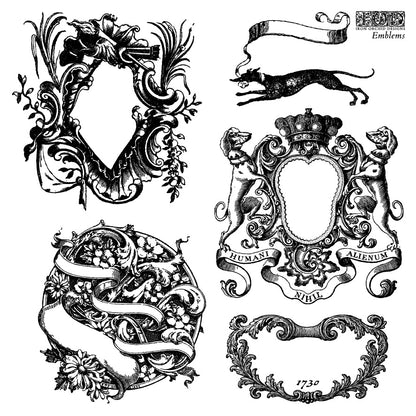 Iron Orchid Designs - Decor Stamp - Emblems (6 x 6)