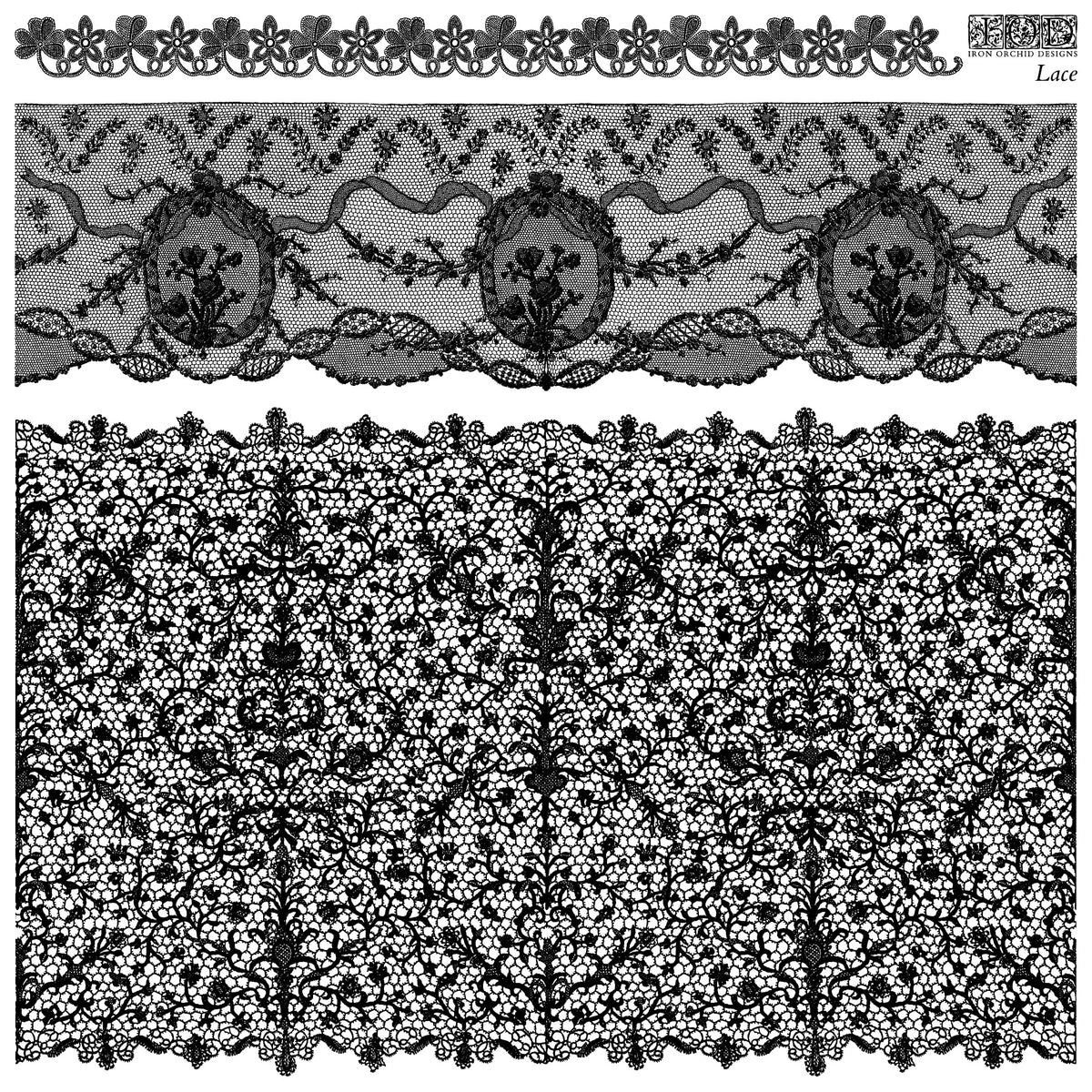 Iron Orchid Designs - Decor Stamp - Lace