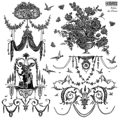 Iron Orchid Designs - Decor Stamp - Palais des Fleurs