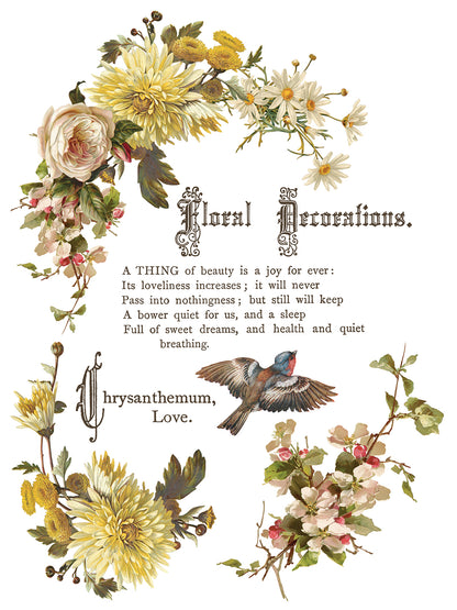 Iron Orchid Designs - Decor Transfer - Flowers by the Poets