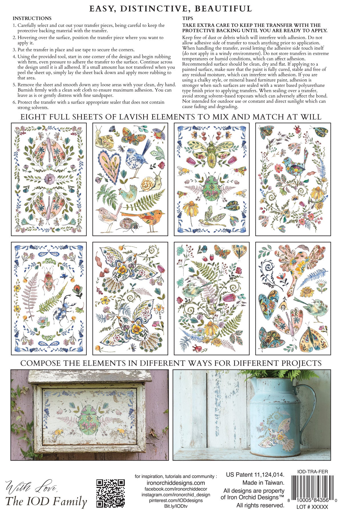 Iron Orchid Designs - Decor Transfer - Fern Fabels