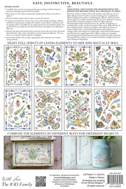 Iron Orchid Designs - Decor Transfer - Fern Fabels