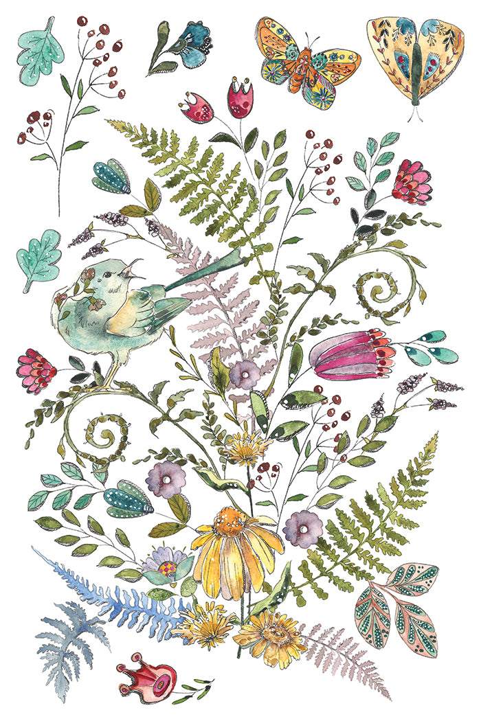 Iron Orchid Designs - Decor Transfer - Fern Fabels