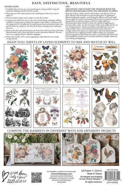 Iron Orchid Designs - Decor Transfer - Saint Ouen