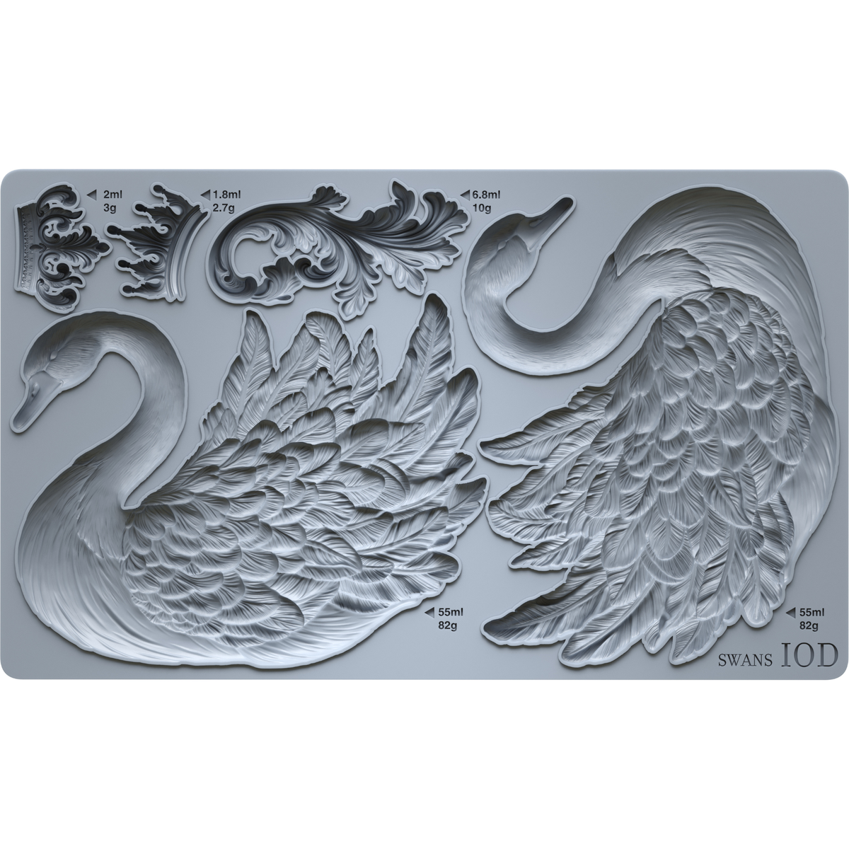Iron Orchid Designs - Decor Mould - Swans