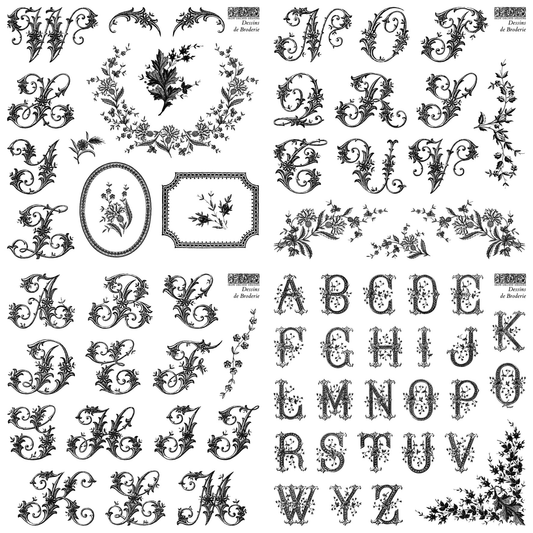 Iron Orchid Designs - Decor Stamp - Dessins de Broderie (6 x 6)