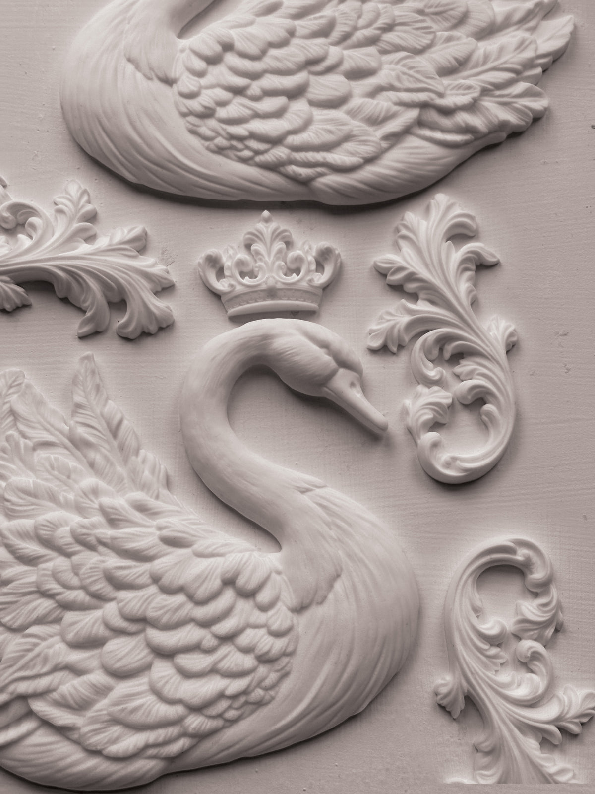 Iron Orchid Designs - Decor Mould - Swans