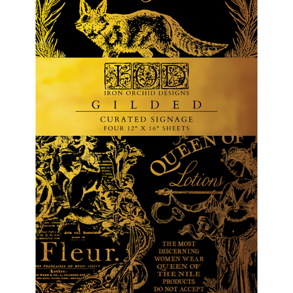 Iron Orchid Designs - Decor Transfer - Gilded Foil - Curated Signage