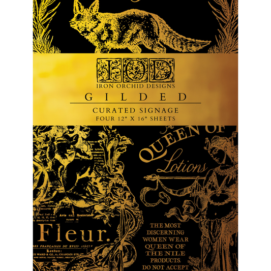 Iron Orchid Designs - Decor Transfer - Gilded Foil - Curated Signage