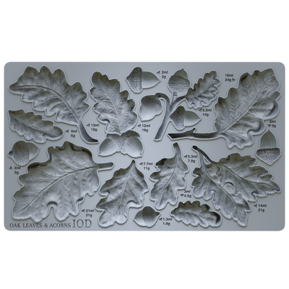 Iron Orchid Designs - Decor Mould - Oak Leaves & Acorns
