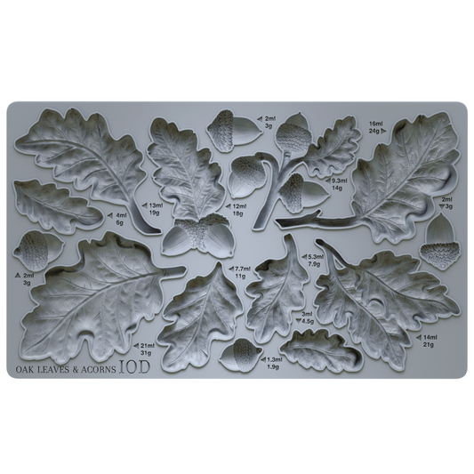 Iron Orchid Designs - Decor Mould - Oak Leaves & Acorns