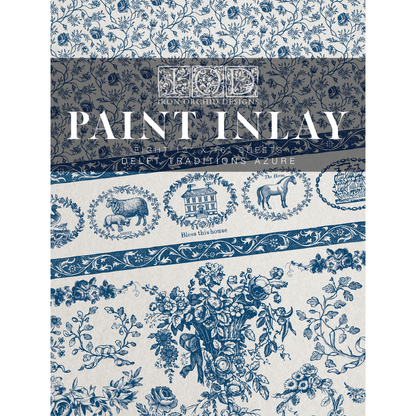 Iron Orchid Designs - Paint Inlay - Delft Traditions Azure