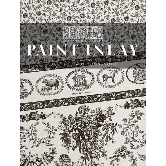 Iron Orchid Designs - Paint Inlay - Delft Traditions Noir