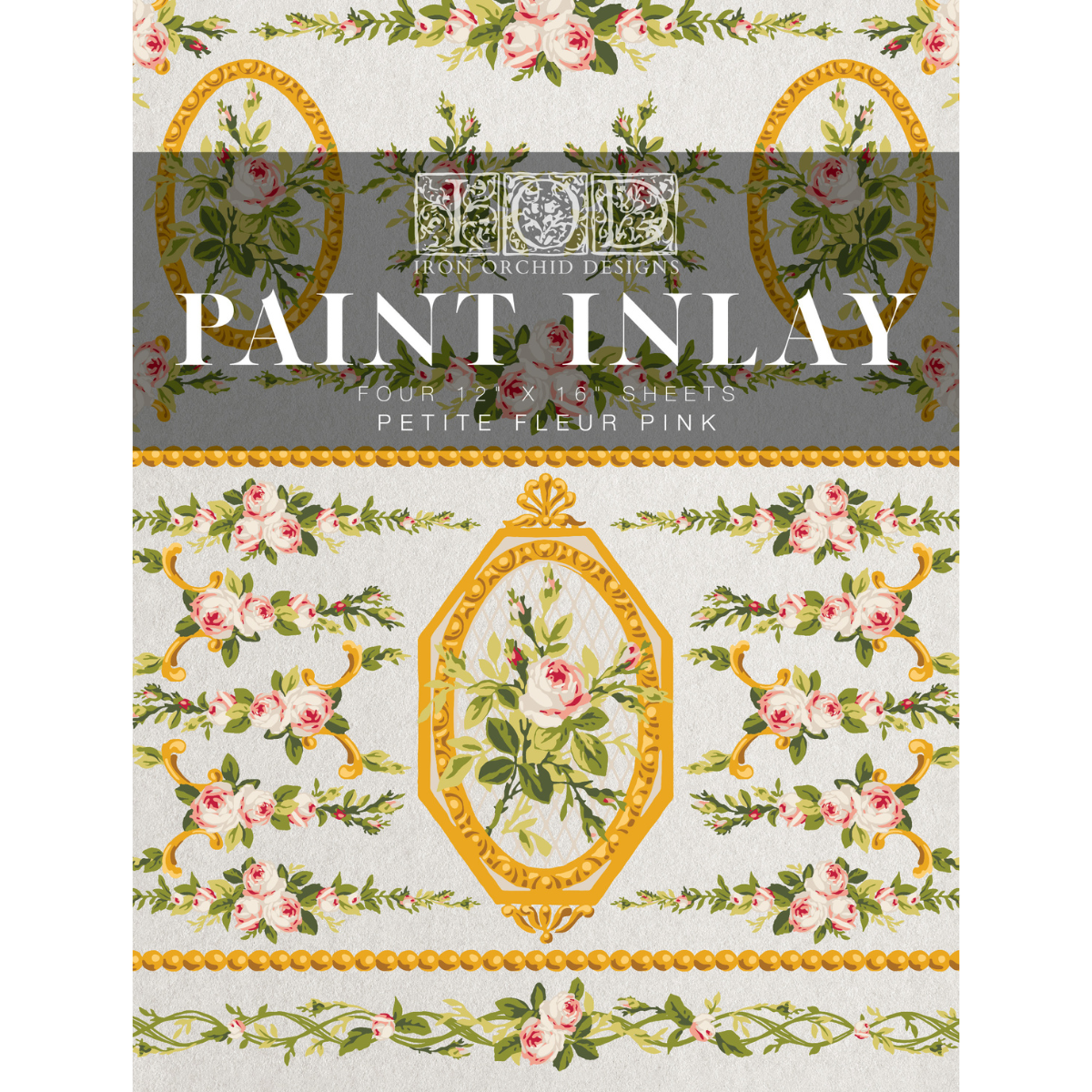 Iron Orchid Designs - Paint Inlay - Petit Fleur Pink