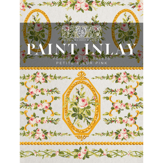 Iron Orchid Designs - Paint Inlay - Petit Fleur Pink