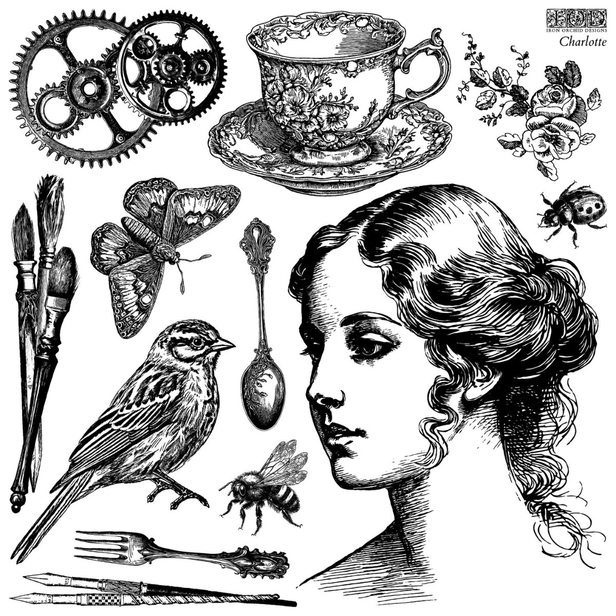 Iron Orchid Designs - Decor Stamp - Charlotte