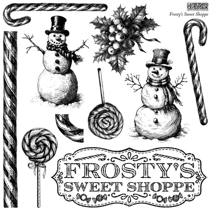 Iron Orchid Designs - Decor Stamp - Frosty’s Sweet Shoppe