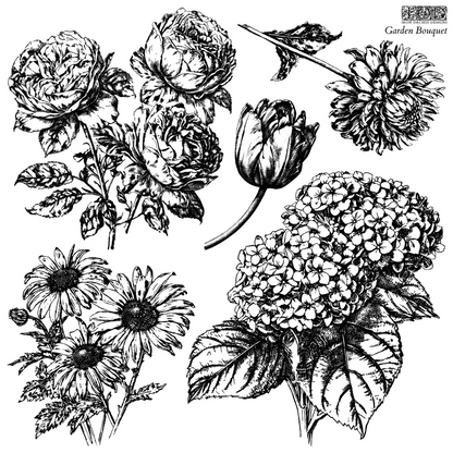 Iron Orchid Designs - Decor Stamp - Garden Bouquet