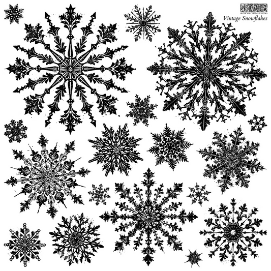 Iron Orchid Designs - Decor Stamp - Vintage Snowflakes