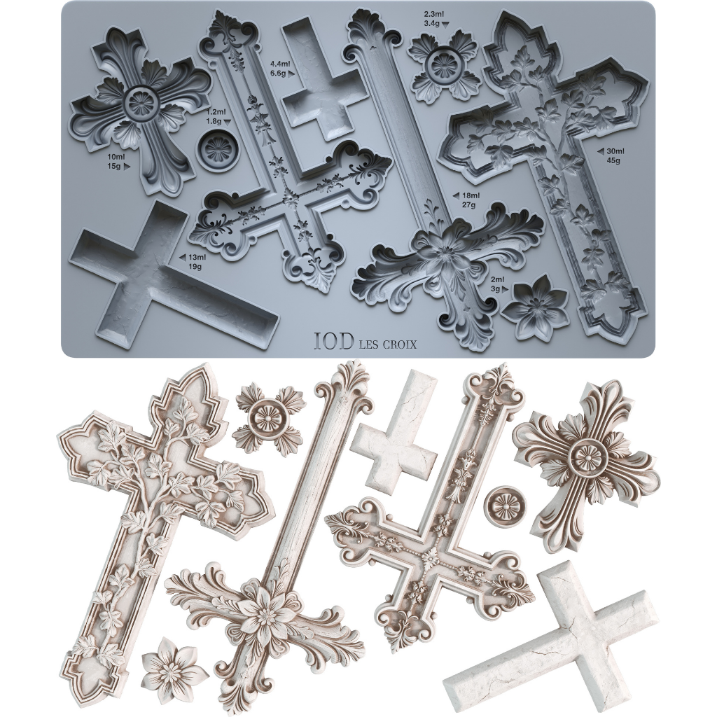 Iron Orchid Designs - Decor Mould - Les Croix