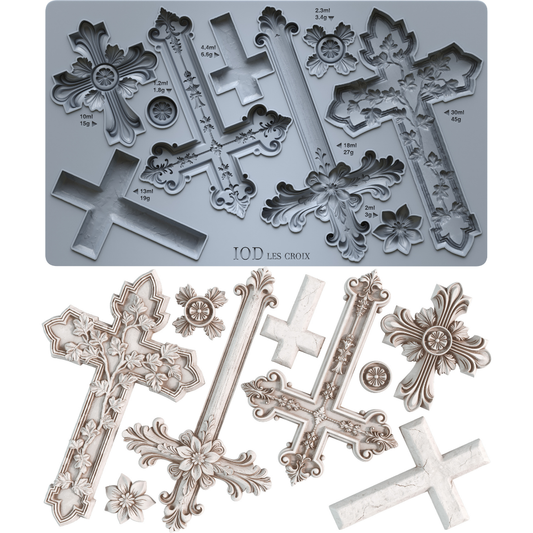 Iron Orchid Designs - Decor Mould - Les Croix