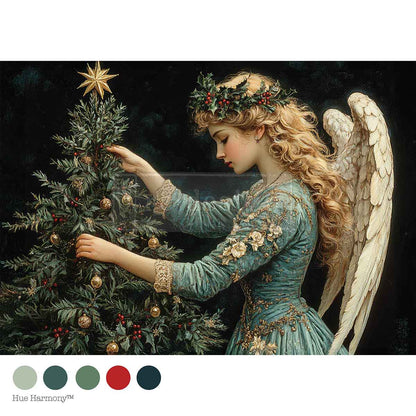 Redesign Decoupage Fiber (A4) - Merry & Majestic