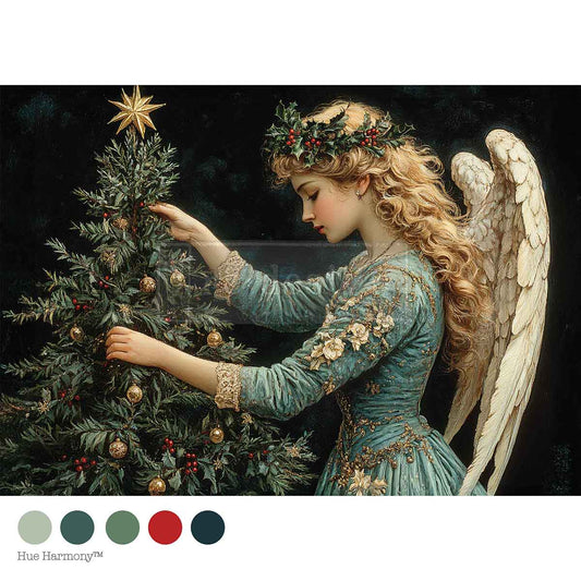 Redesign Decoupage Fiber (A4) - Merry & Majestic