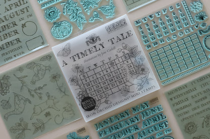 Iron Orchid Designs - Decor Stamp - A Timely Tale (6 x 6)